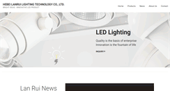 Desktop Screenshot of lanruilighting.com