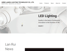 Tablet Screenshot of lanruilighting.com